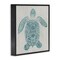Stupell Industries Mediterranean Patterned Turtle Framed Giclee By Hannah Dawson